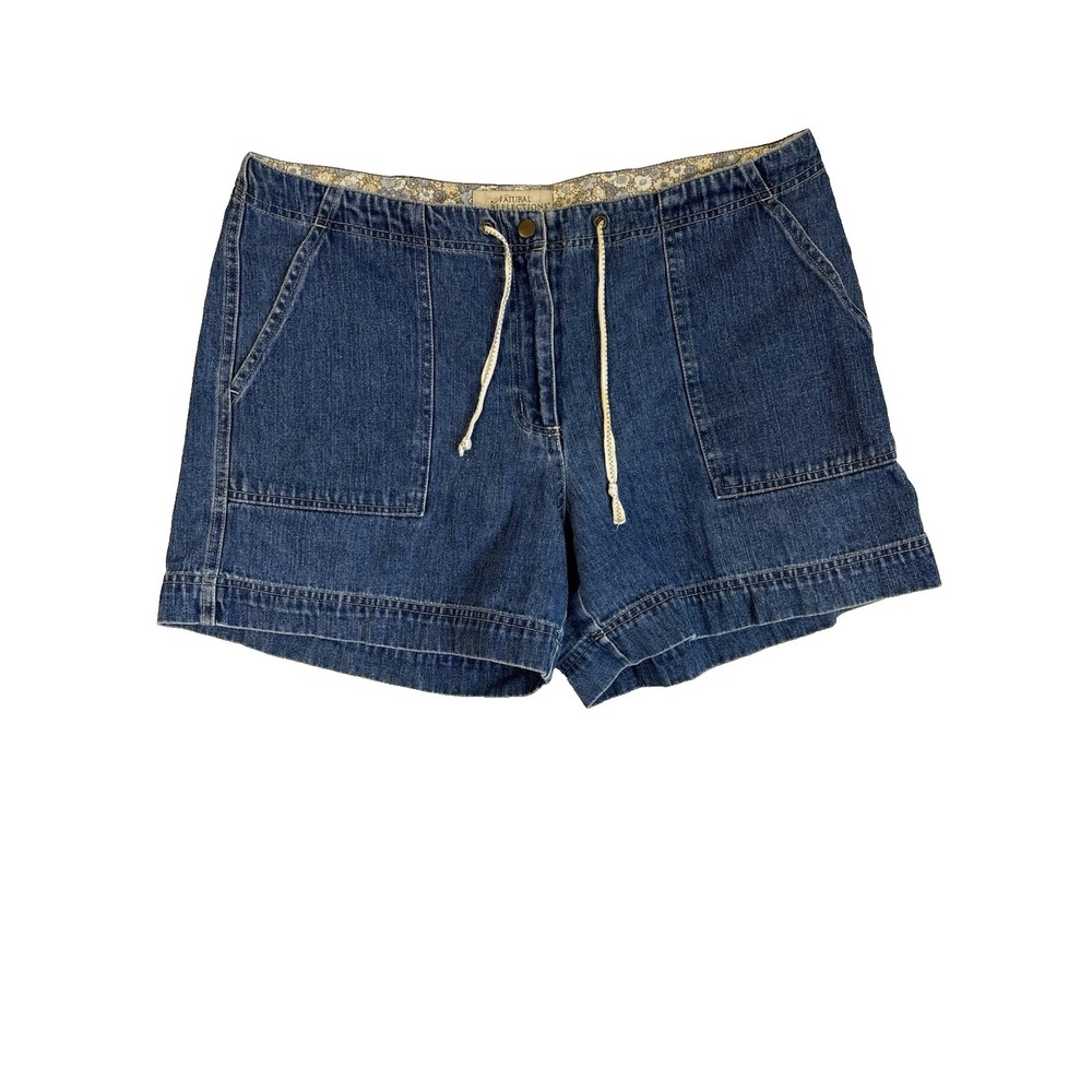 Natural Reflections Women's 14 Denim Shorts Summer Essential Everyday Basic